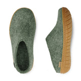 glerups Tøfler med naturgummisåle - honey Tøfler med naturgummisål 14 Moss