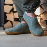 glerups Tøfler med naturgummisåle - honey Tøfler med naturgummisål 14 Moss