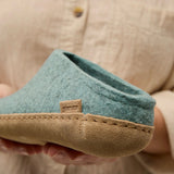 glerups Tøfler med skinnsåle Tøfler med skinnsåle 11 North Sea