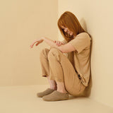 glerups Tøfler med skinnsåle Tøfler med skinnsåle 12 Sand