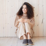 glerups Tøfler med skinnsåle Tøfler med skinnsåle Chestnut