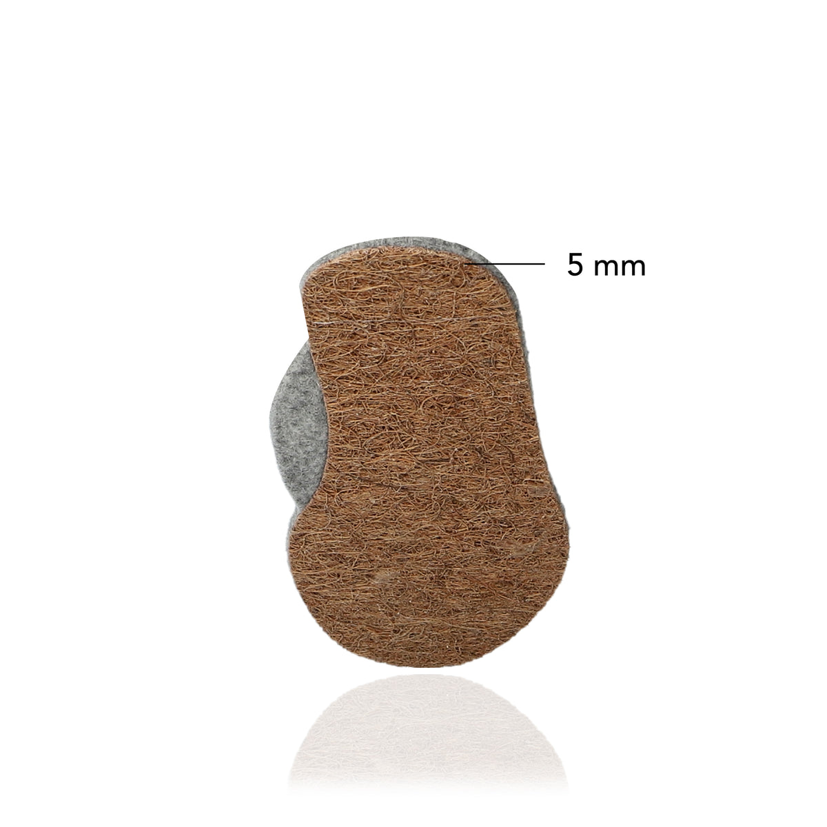 glerups Innleggssåle 5mm, Arch Relax Såler i filt Grå