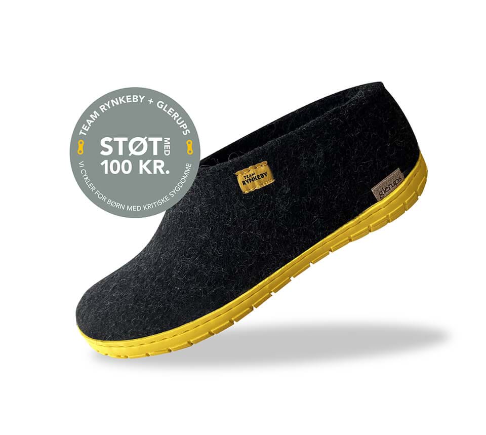 glerups Sko med naturgummisåle - Team Rynkeby Sko med naturgummisål Koksgrå