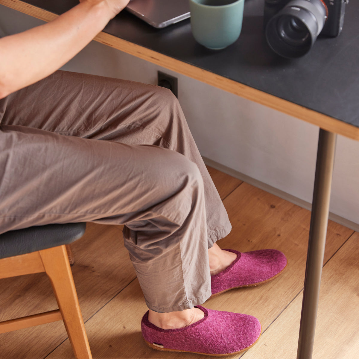 glerups Sko med naturgummisåle - honey Sko med naturgummisål Cranberry