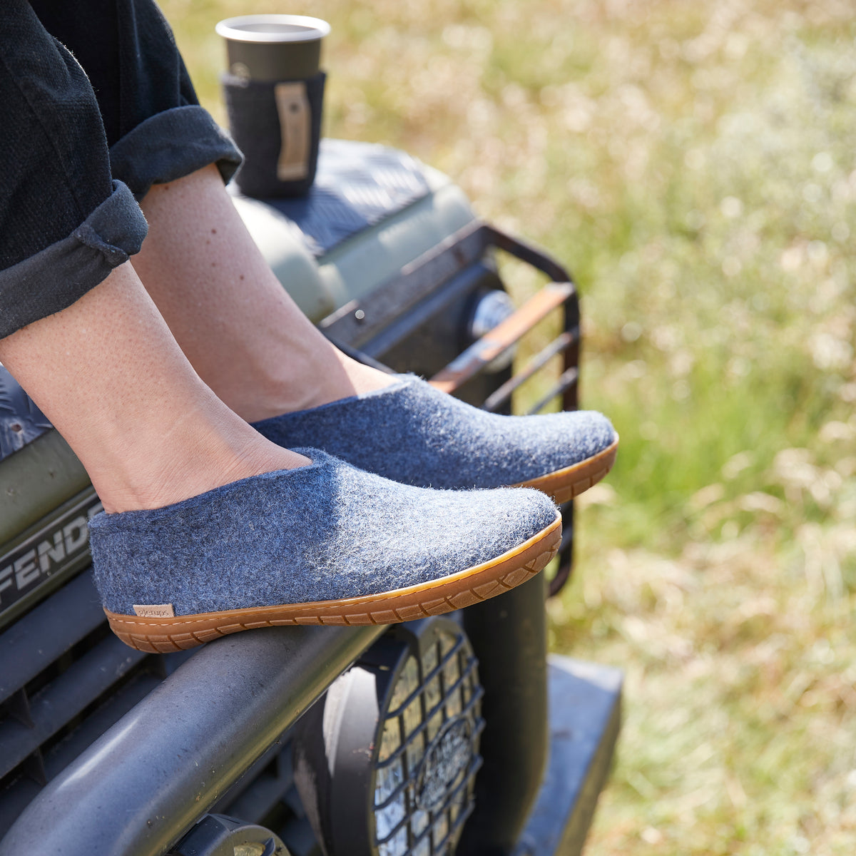 glerups Sko med naturgummisåle - honey Sko med naturgummisål Denim