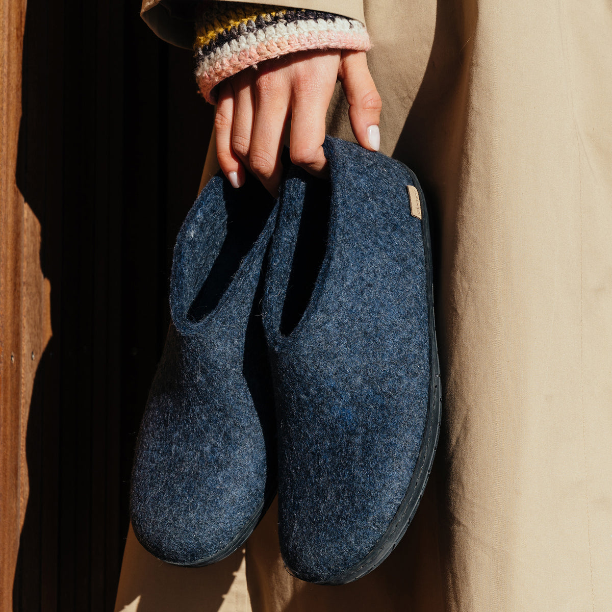 glerups Sko med naturgummisåle - svart Sko med naturgummisål Denim