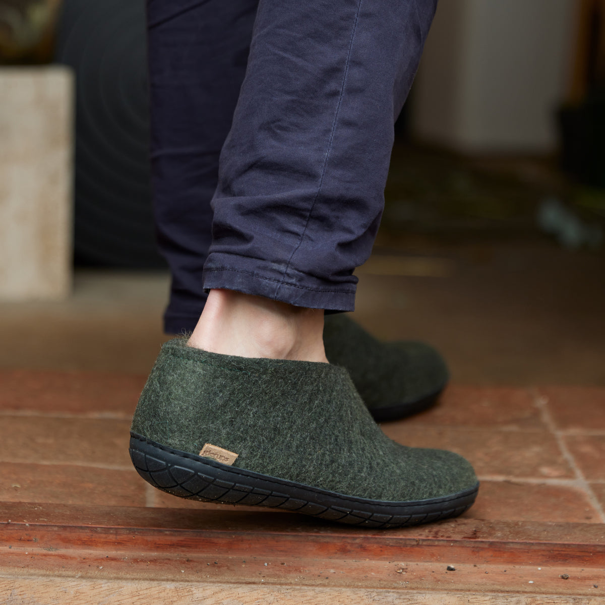 glerups Sko med naturgummisåle - svart Sko med naturgummisål Forest