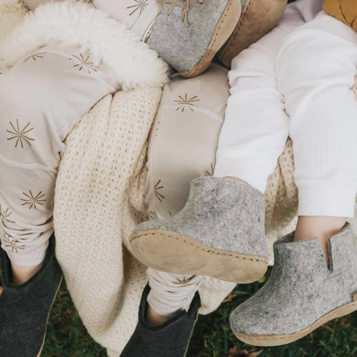 glerups Støvler junior Støvler med skinnsåle Grå