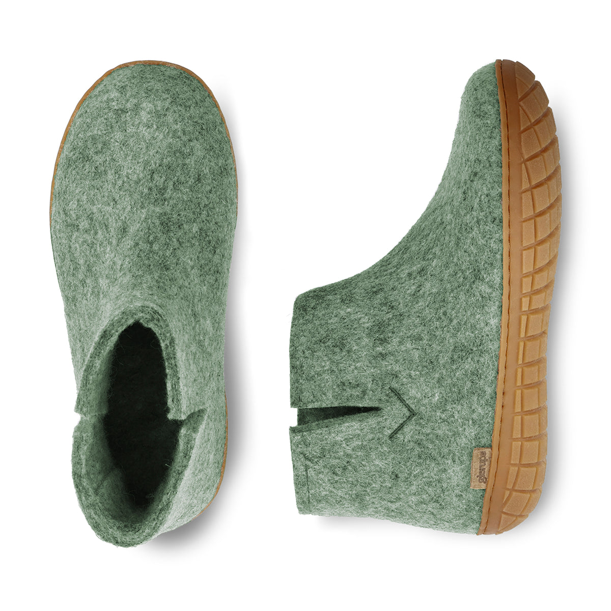 glerups Støvler med naturgummisåle - honey Støvler med naturgummisål 14 Moss