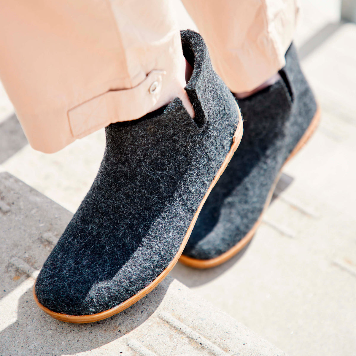 glerups Støvler med naturgummisåle - honey Støvler med naturgummisål Koksgrå