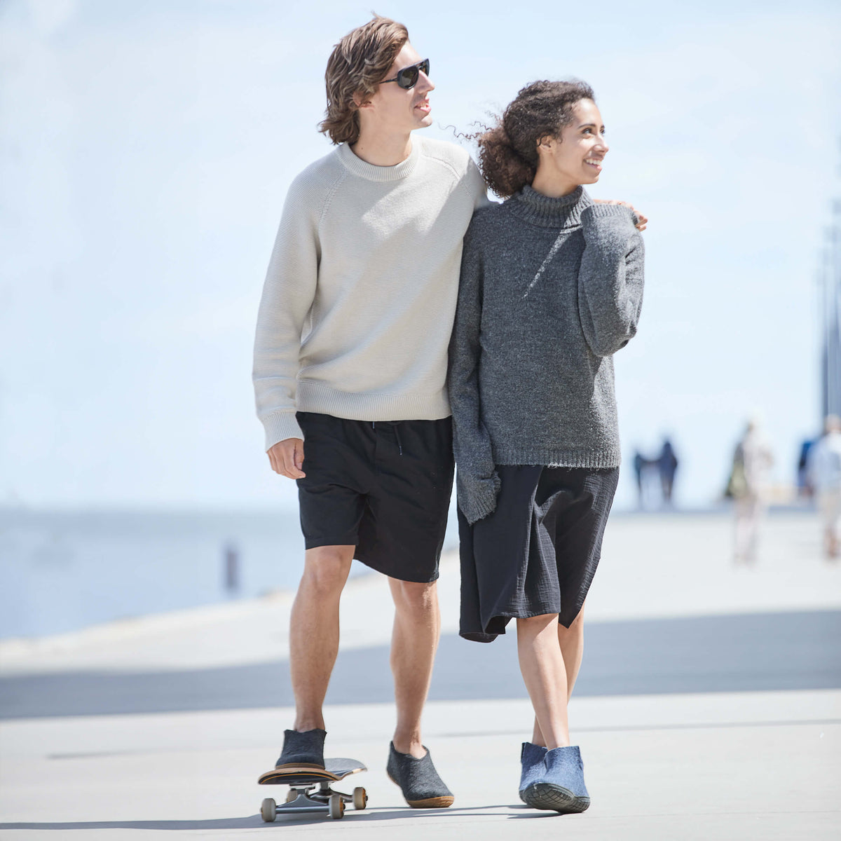 glerups Støvler med naturgummisåle - svart Støvler med naturgummisål Denim