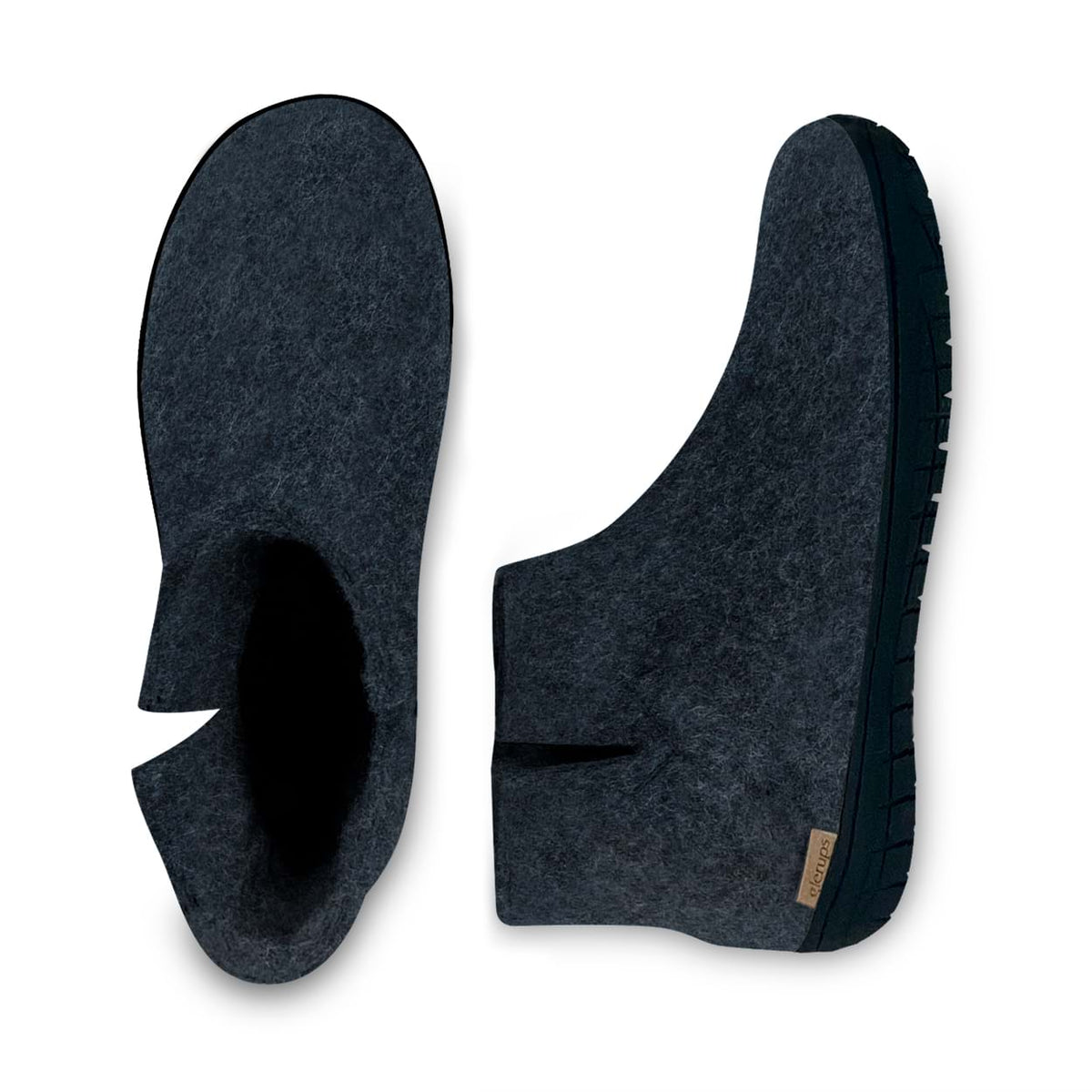 glerups Støvler med naturgummisåle - svart Støvler med naturgummisål Denim