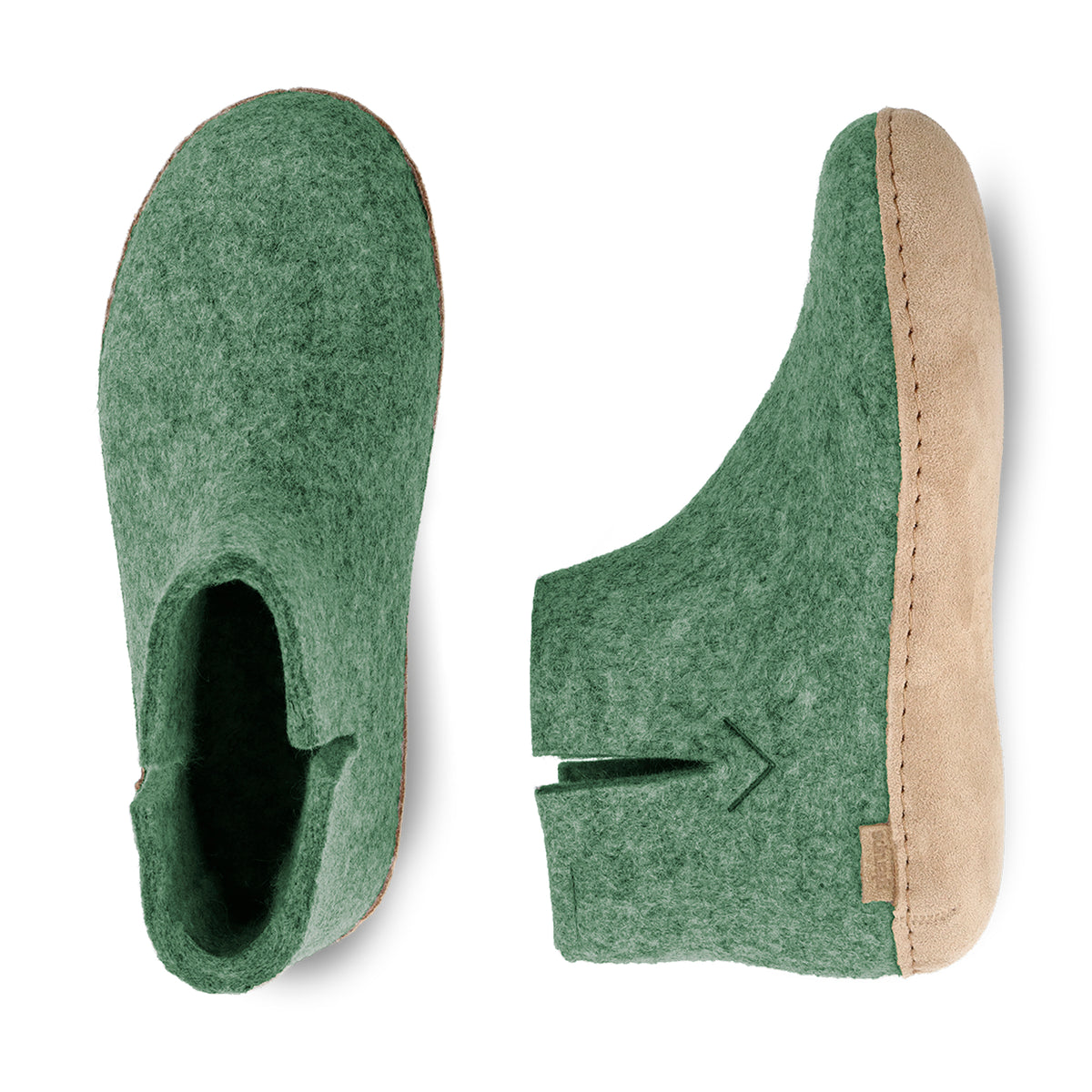 glerups Støvler med skinnsåle Støvler med skinnsåle 14 Moss