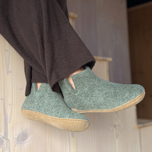 glerups Støvler med skinnsåle Støvler med skinnsåle 14 Moss