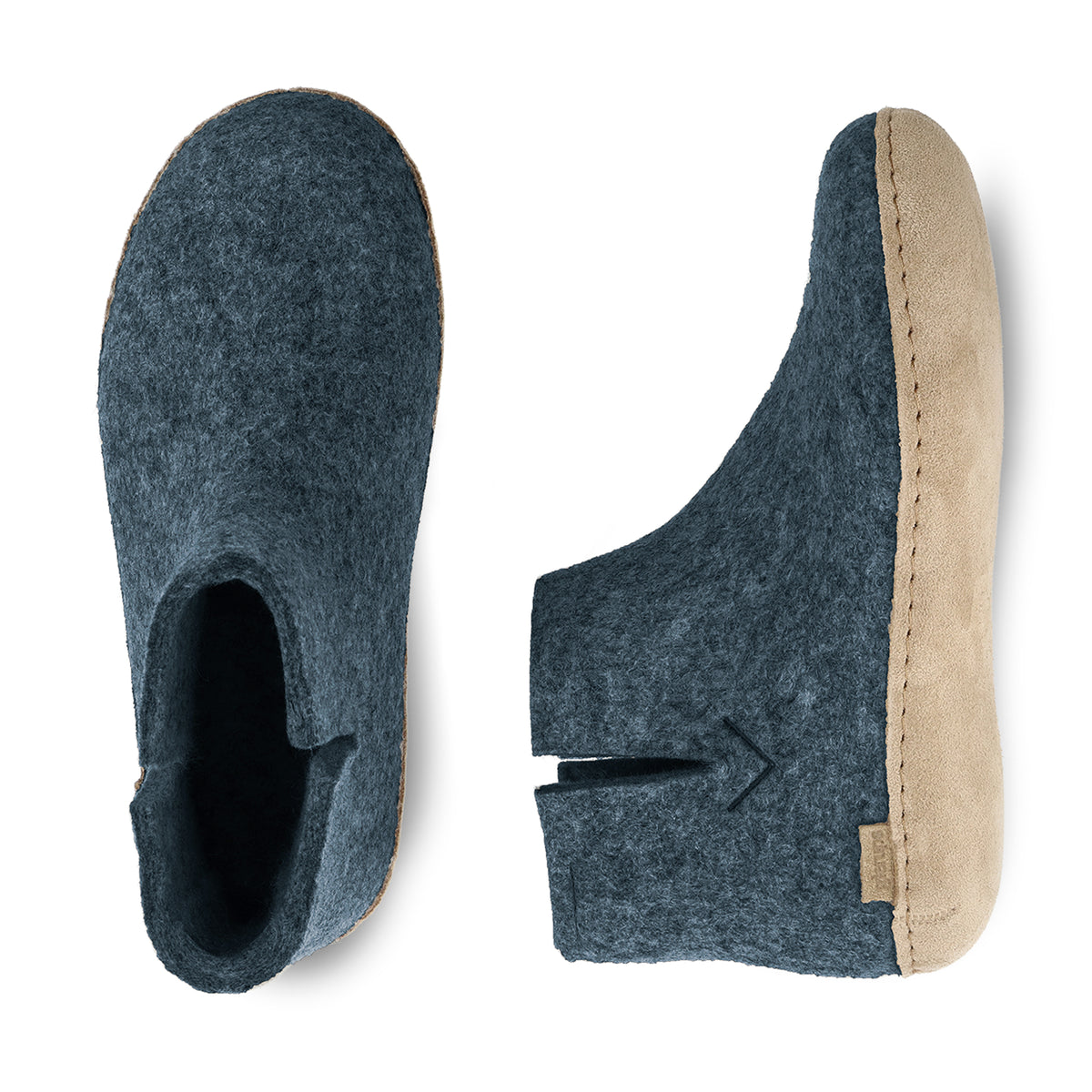 glerups Støvler med skinnsåle Støvler med skinnsåle Denim