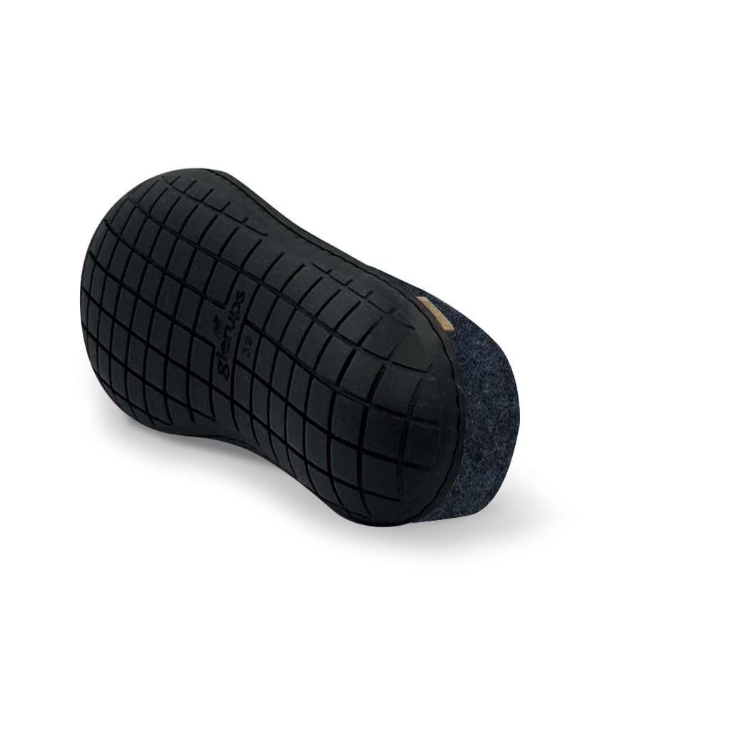 glerups Tøfler med naturgummisåle - svart Tøfler med naturgummisål Denim