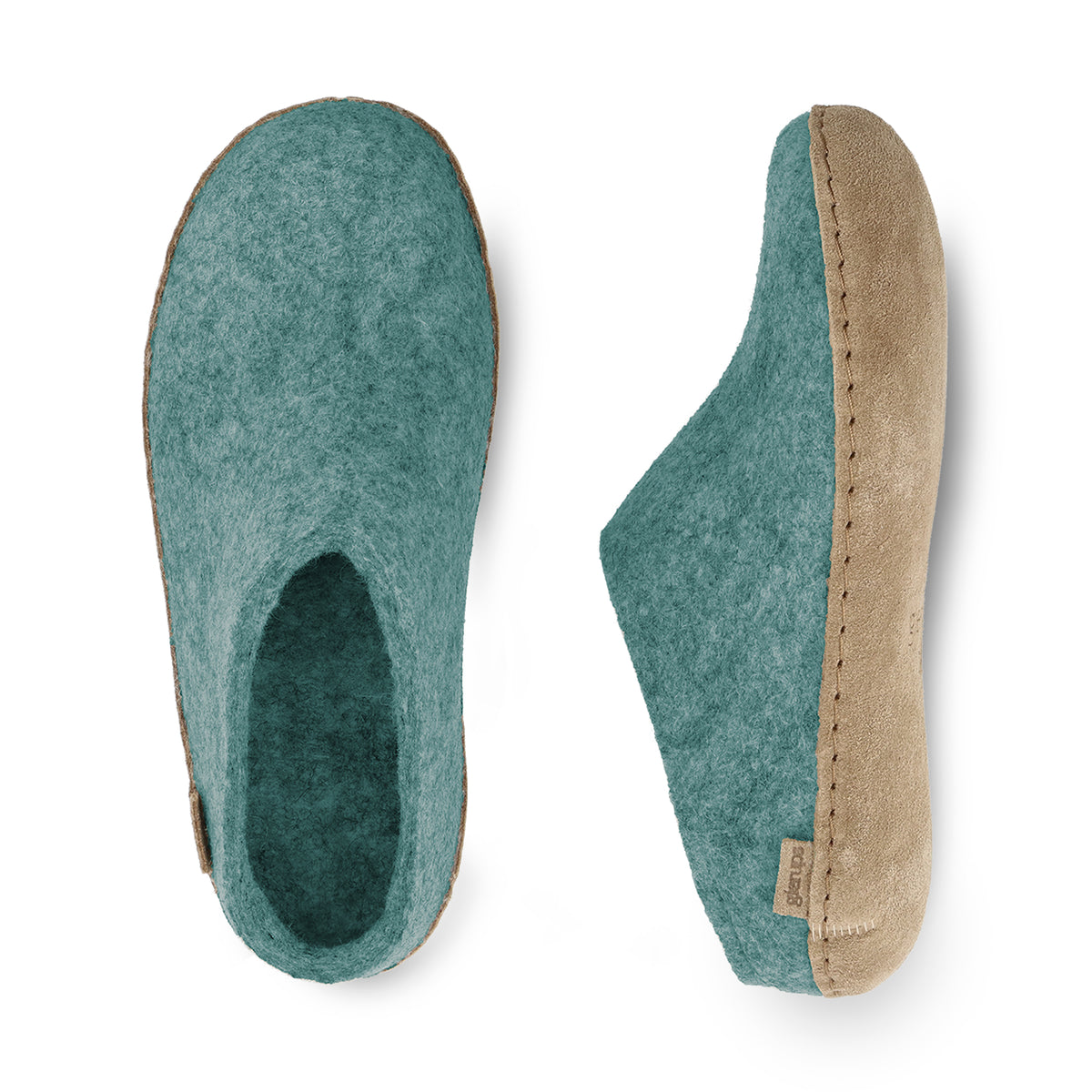 glerups Tøfler med skinnsåle Tøfler med skinnsåle 11 North Sea