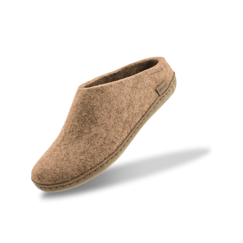 glerups Tøfler med skinnsåle Tøfler med skinnsåle 12 Sand
