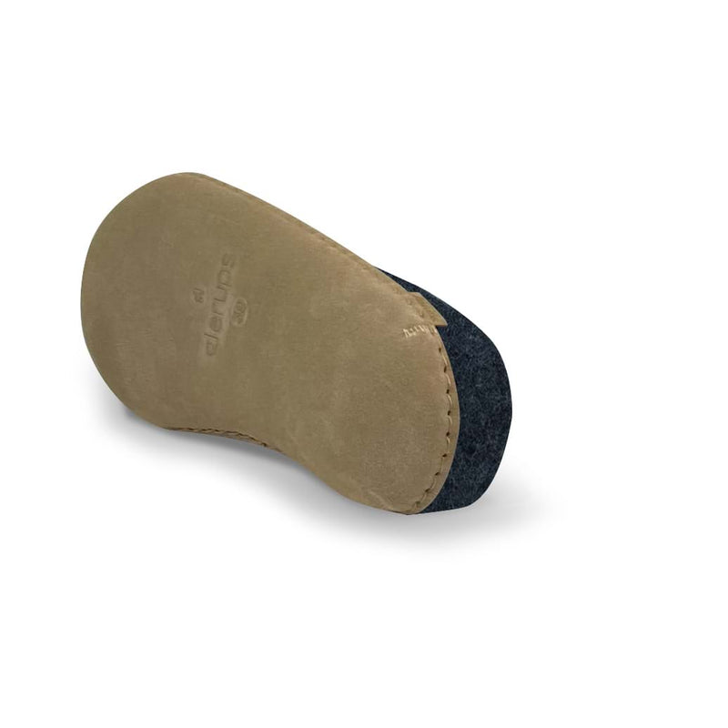 glerups Tøfler med skinnsåle Tøfler med skinnsåle Denim