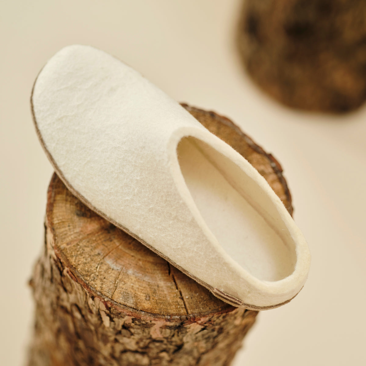 glerups Tøfler med skinnsåle Tøfler med skinnsåle Hvit