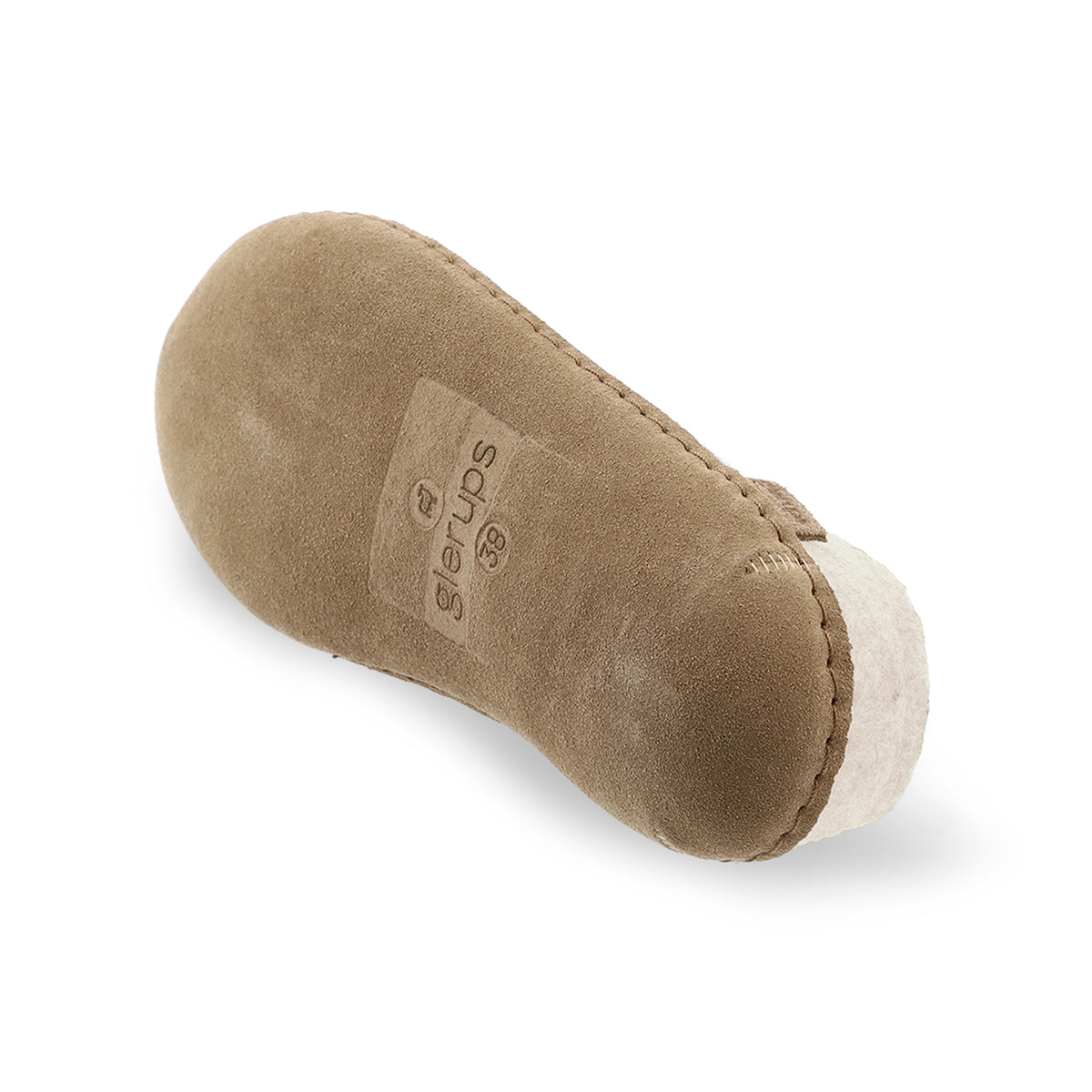 glerups Tøfler med skinnsåle Tøfler med skinnsåle Hvit