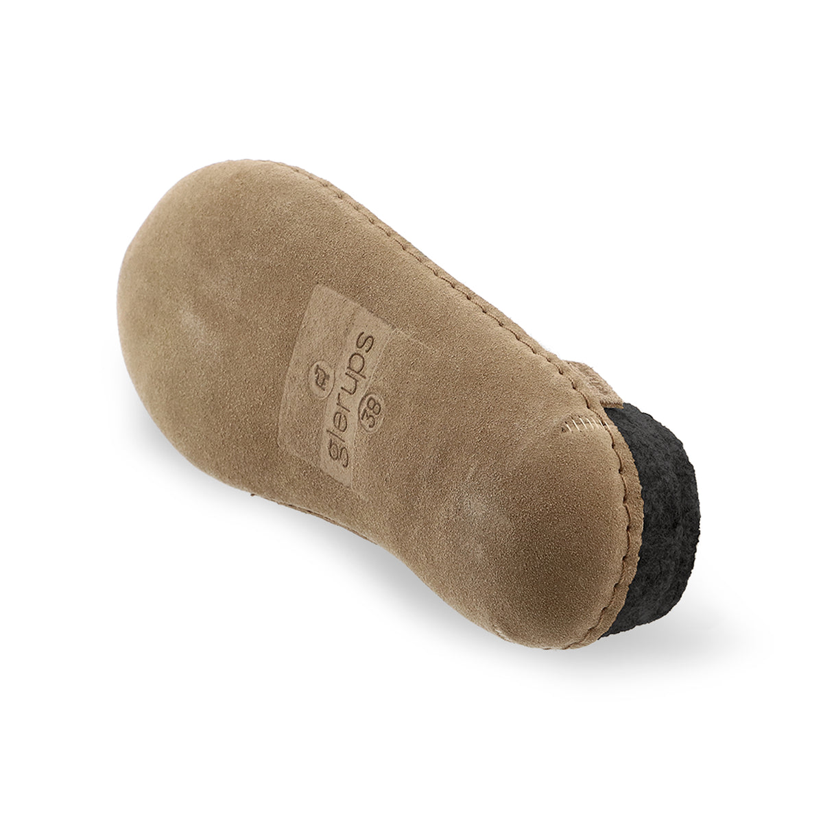 glerups Tøfler med skinnsåle Tøfler med skinnsåle Koksgrå