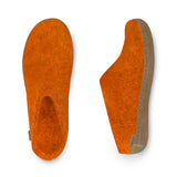 glerups Tøfler med skinnsåle Tøfler med skinnsåle Orange