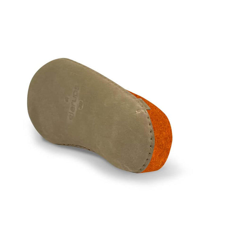 glerups Tøfler med skinnsåle Tøfler med skinnsåle Orange